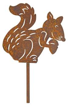 Preview: Niedlicher Beetstecker Eichhörnchen ca. 15 cm - Gartendekoration